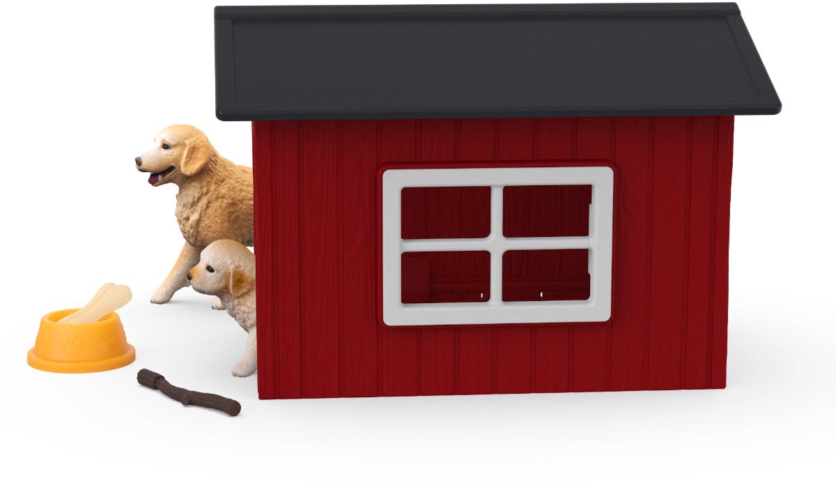 schleich FARM WORLD - Hondenhok met golden retrievers - 42722 — afbeelding 4