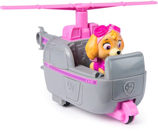 PAW Patrol LA PAT' PATROUILLE - VÉHICULE + FIGURINE STELLA - Véhicule de 15 cm Avec 1 Figurine À Collectionner Pat' Patrouille - - 6061800 - Jouet Enfant 3 Ans et +