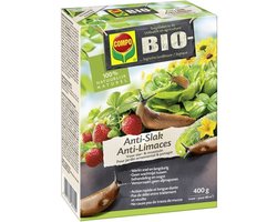 COMPO Bio Anti-Slak - 100% natuurlijk - voor siertuin en moestuin - snelle en lange werking - doos 400 g (80 m²)