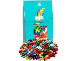 foto van Plus-Plus Basic Regenboog 300 delige bouwset - 3977 - Bouwspeelgoed - Constructiespeelgoed - Set met bouwstenen - Vanaf 5 jaar