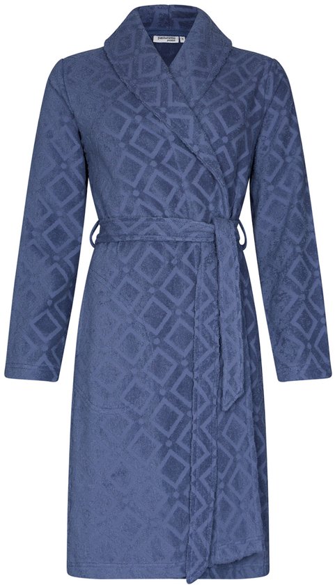 LAYNENBURG Badjas Dames Badstof - Kap - lang - 100% Katoen (360g/m2) - OEKO TEX Standard 100 - Maat (XL, Fuchisa