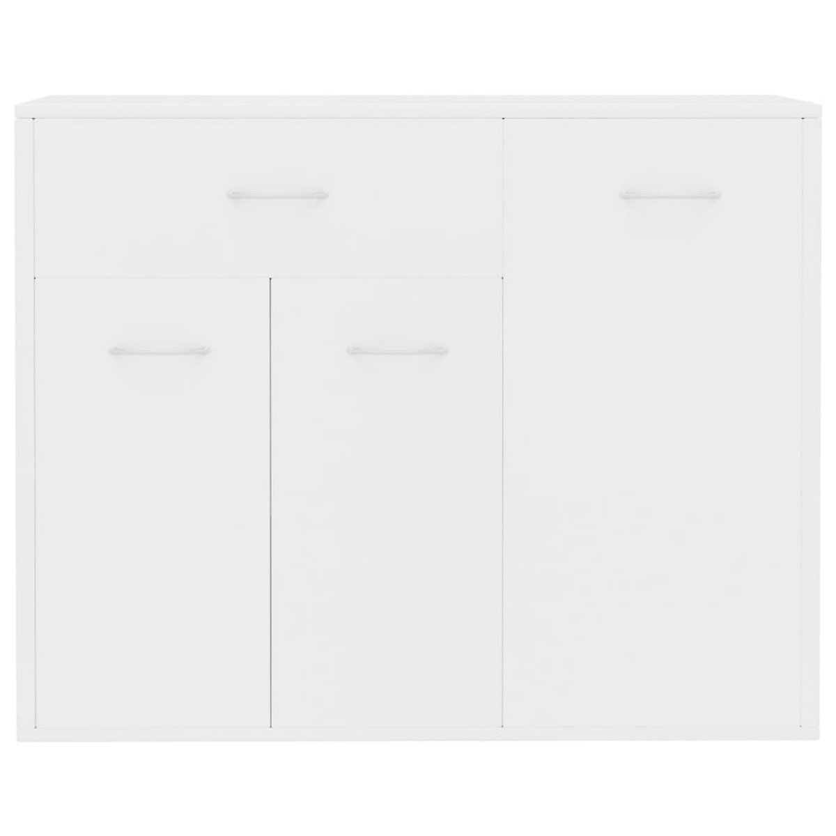 FIONERA Dressoir 88x30x70 cm bewerkt hout wit