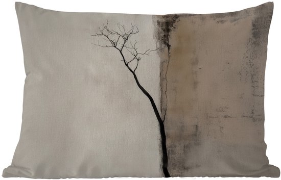 Buitenkussens - Tuin - Wabi sabi - Plant - Beige - 50x30 cm