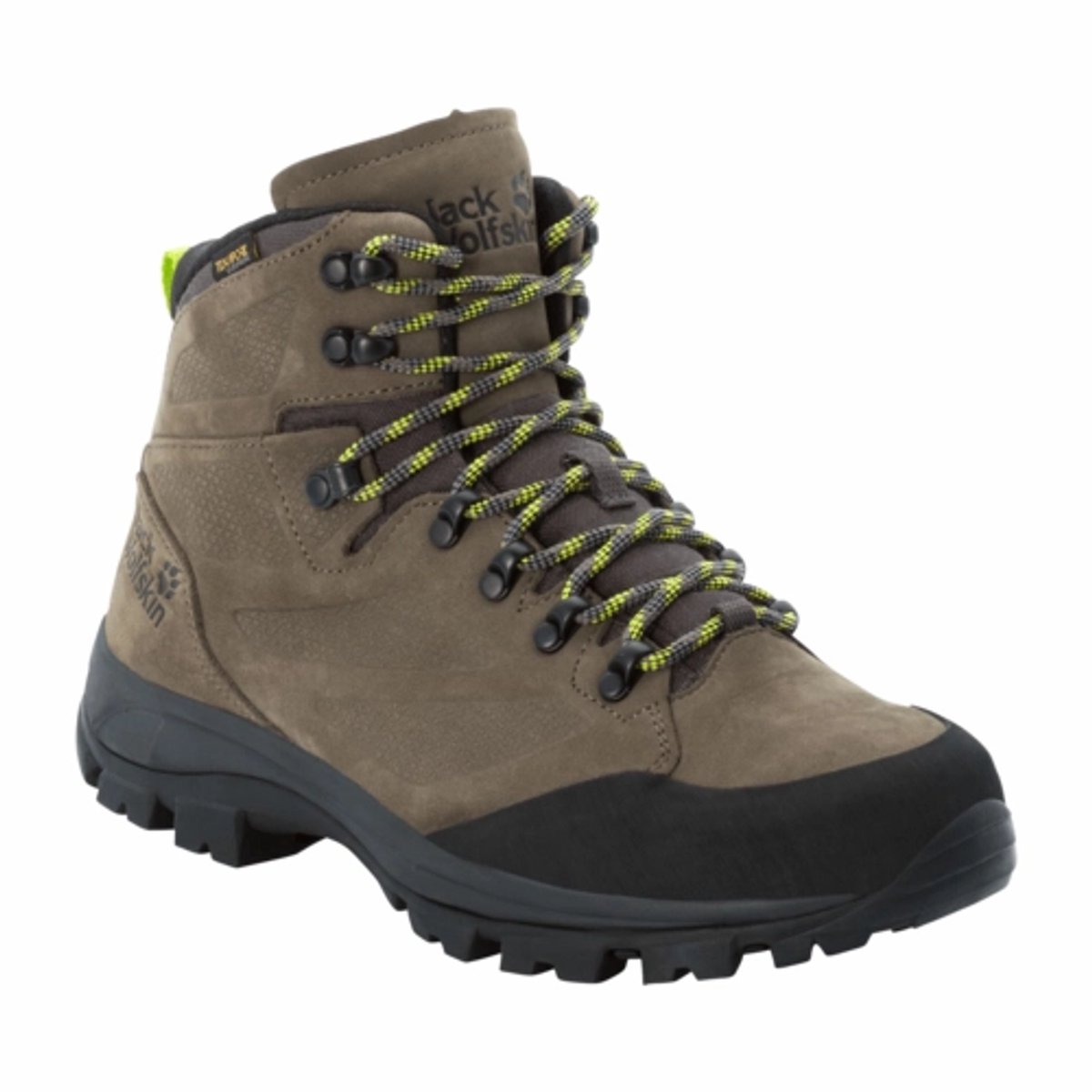 Wandelschoen Jack Woflskin Men Rebellion Texapore Mid Phantom-Schoenmaat 44 5 Groen
