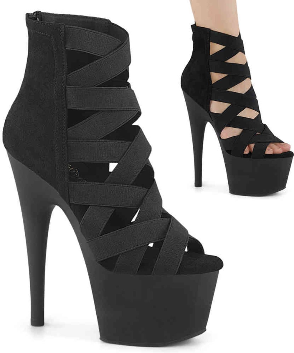 Pleaser ADORE-700-24 Plateau Laarzen 38 Shoes Zwart