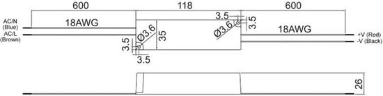PBW15F-12-N | Alimentation à découpage, Cosel 16.8W, 2 sorties à ±12V c