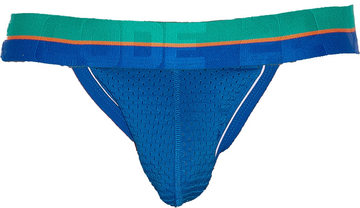 CODE 22 Bright Mesh Jockstrap Blue - MAAT XL - Heren Ondergoed - Jockstrap voor Man - Mannen Jock