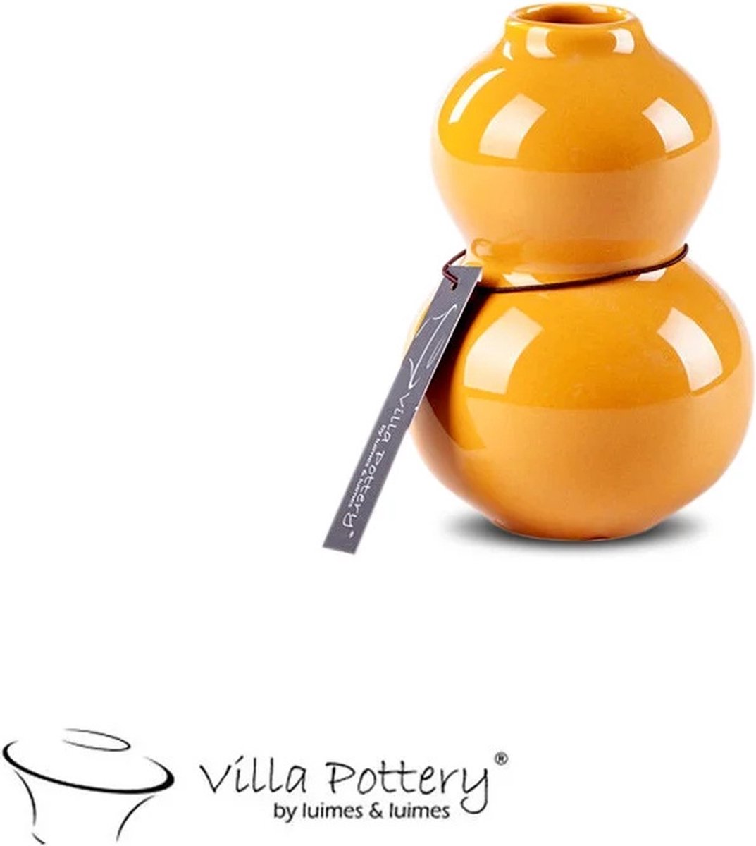 Villa Pottery Gele Vaas Barbapapa D7 x geel