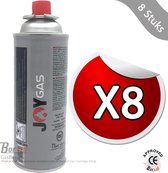 IBBO Shop - Cartouche de Gaz - Recharge de Gaz Butane pour Bouteilles de Gaz et Bidons de Gaz - Cartouches de Gaz Butane - Convient pour la Cuisson - Camping et Chauffage - 227g - 8 Pièces