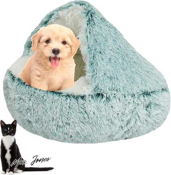 SHJOEE Fluffy Dog Bed Shell Shape 50cm Cat Bed Warm Pet Bed Pet Bed Washable Dog Sofa Cat Sofa Plush Dog Bed Cat Bed Soft Cuddly Bed for Sleeping