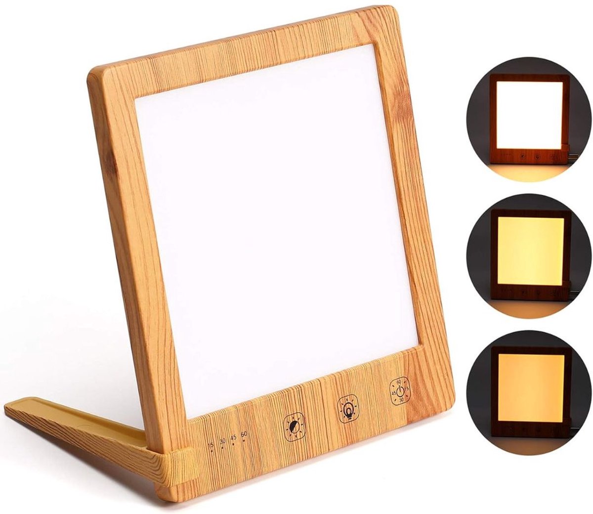 ApexArte® Lichttherapie Lamp - Daglichtlamp - Bureaulamp Led - Bruin