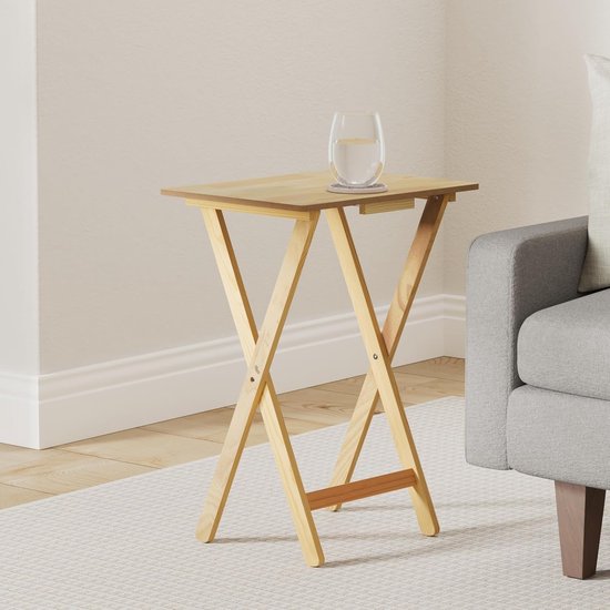 Parya Home Opvouwbare eettafel Vintage Bruin/Zwart | Leen Bakker