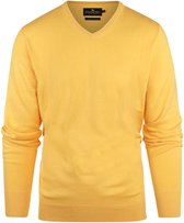 Pull Steppin' Out Cachemire Col V Jaune - Taille XXL - Homme - Pulls