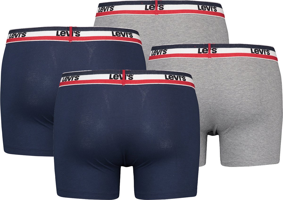 BOXERS 4-pack Levi's Sportswear Logo herenboxershorts, ondergoed gemaakt van biologisch katoen