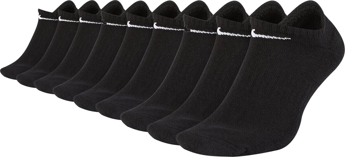SOKKEN 9 paar Nike Everyday Cushioned No Show sokken SX7673 Zwart