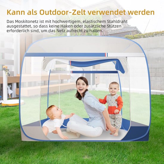 Volowoo Bed baldakijn voor kinderen, chiffon muggennet