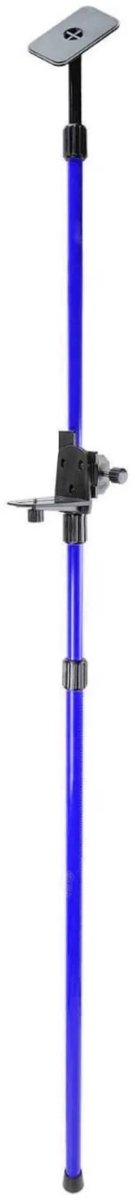 GEKO Telescopische stang - 3 secties - verstelbare hoogte - aluminium - blauw/zwart