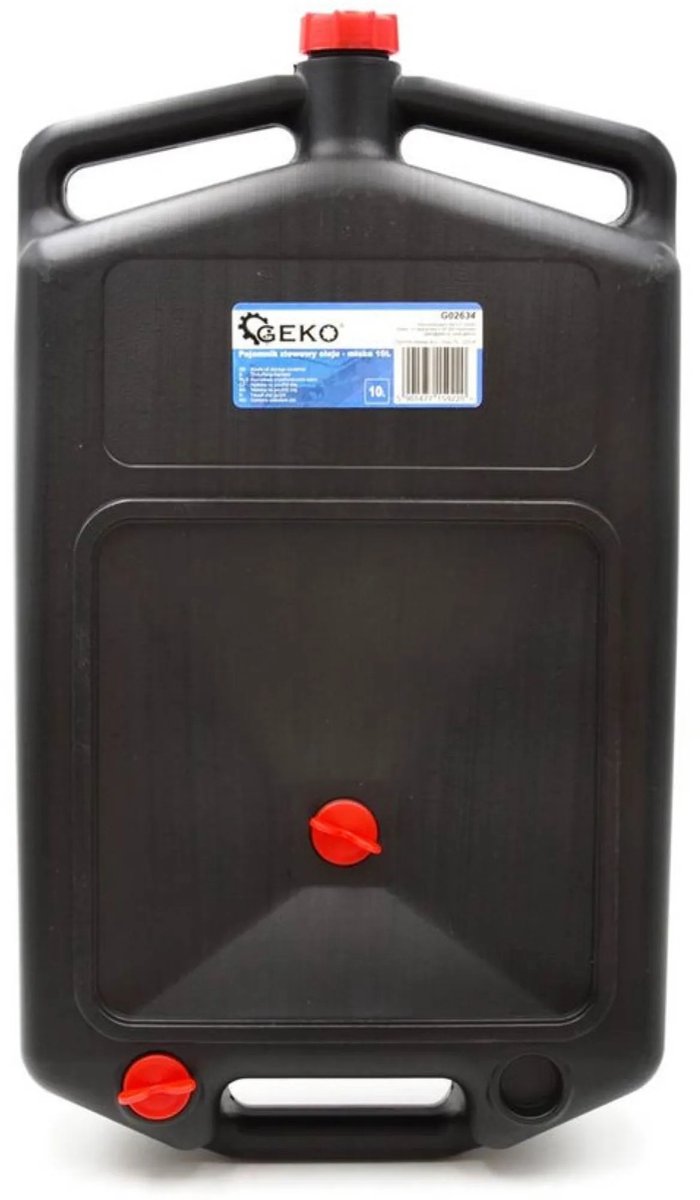 GEKO Olieopvangbak - 10 liter - Duurzaam kunststof - Handvatten - Lichtgewicht