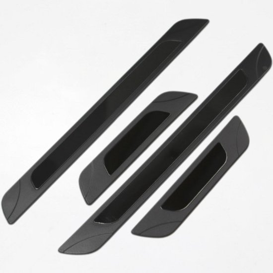 Seuils de porte pour Peugeot 5008 1 2009-2017 (5 portes) - Protection anti-rayures - Set de 4 - Noir Zwart