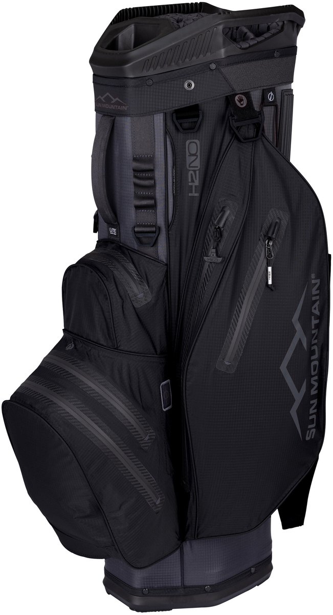 Sun Mountain H2NO Lite - Waterdichte Golftas - Cartbag - Zwart