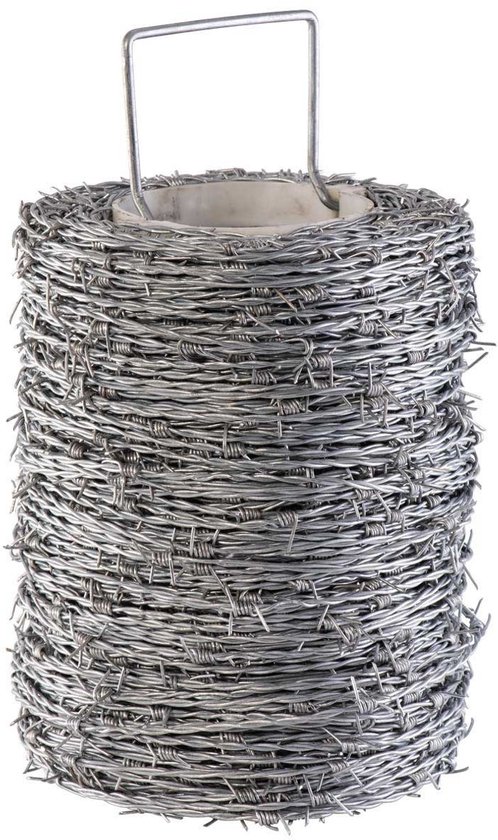 Fil de fer barbelé / Fil pointu 250m. (2 fils 1,7 mm)