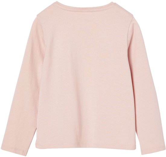 Vertbaudet T-shirt fille coeur pailleté manches longues Basics
