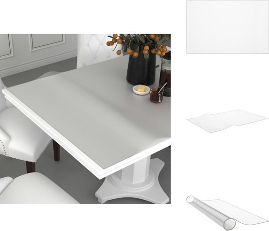 Trente Transparant Tafelzeil 100x150 cm - 3mm dik - Vlekbestendig zeil met afgeschuinde randen, Afwasbare tafelbeschermer, Tafelzeil Op Maat, PVC Tafelbescherming voor binnen en buiten Trente Transparant Tafelzeil 100x150 cm - 3mm dik - Vlekbestendig zeil met afgeschuinde randen, Afwasbare tafelbeschermer, Tafelzeil Op Maat, PVC Tafelbescherming voor binnen en buiten