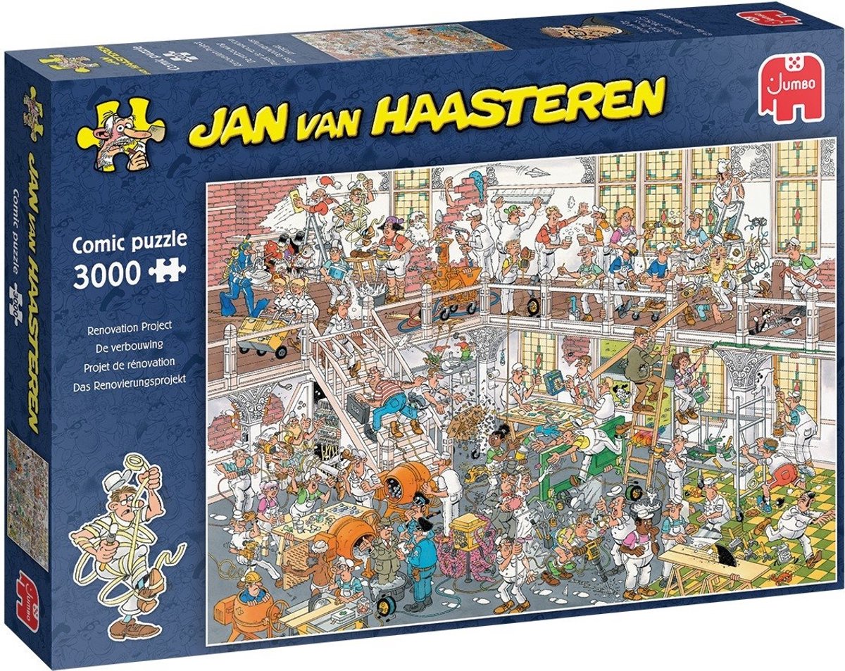 Jan van Haasteren - De verbouwing - 3000 stukjes puzzel - Legpuzzel