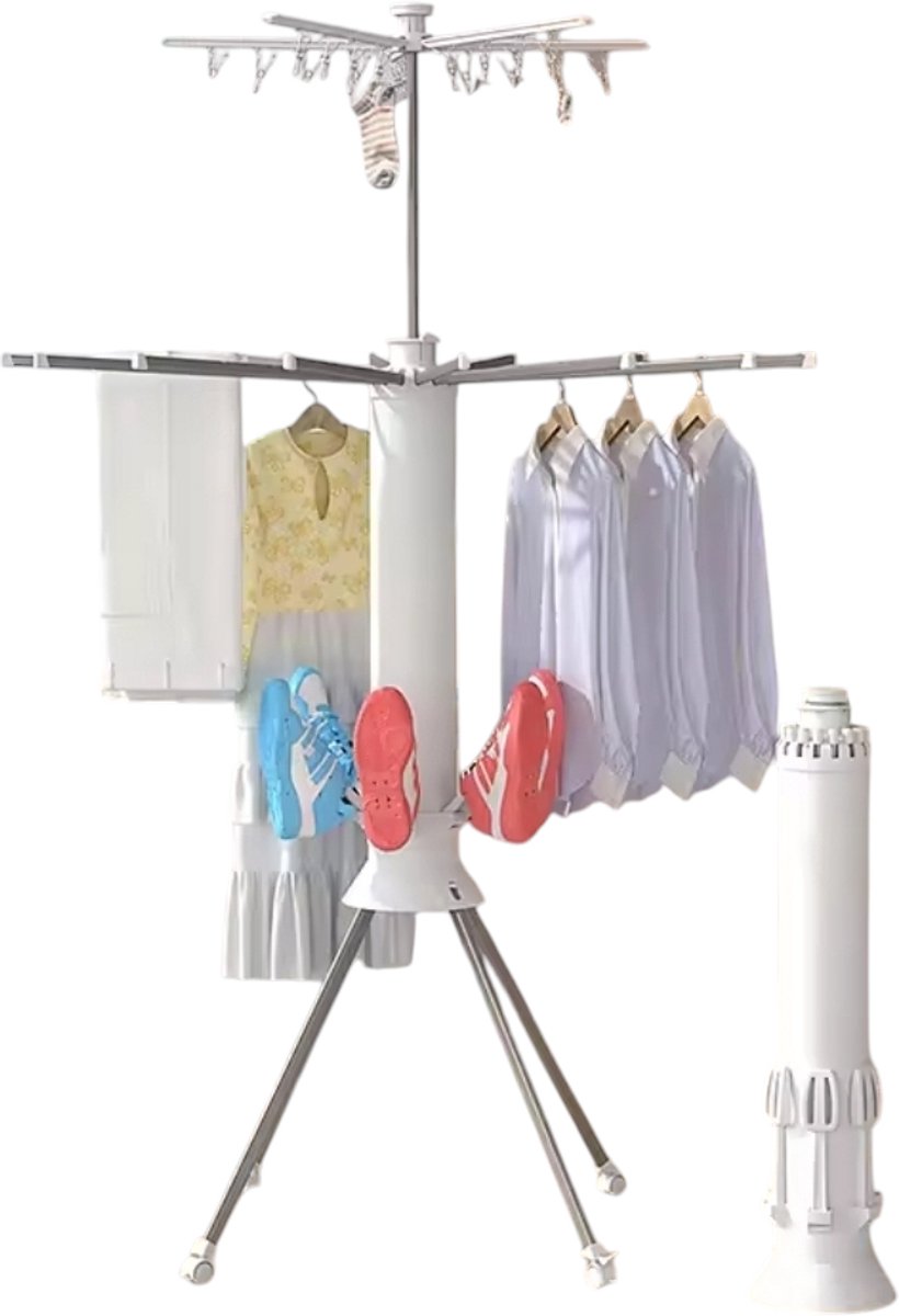 Gabrys® droogrek - vloerstand - kleren droger - droogstand - wasdroger - Wasrek - kleding droogrek - opvouwbaar - Droogtoren - uitklapbare droogtoren