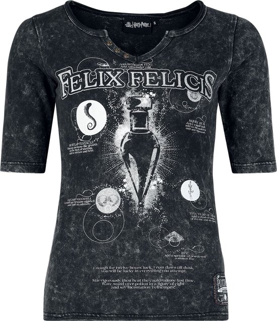 Foto: Harry potter da grunge collection felix felicis dames shirt met lange mouwen zwart l