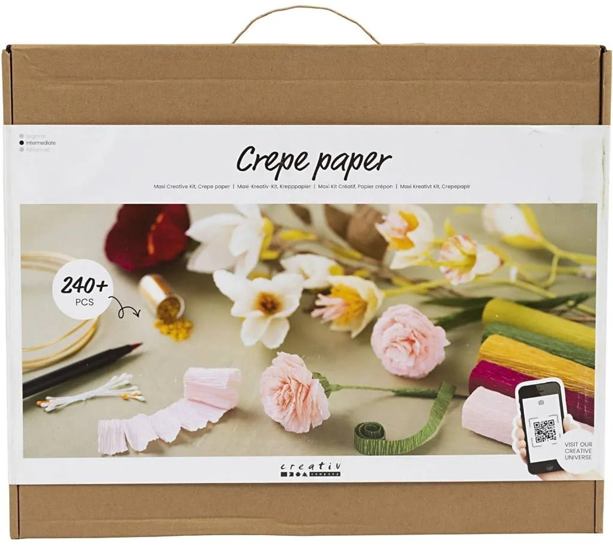 Crêpepapier maxi creative kit bloemen