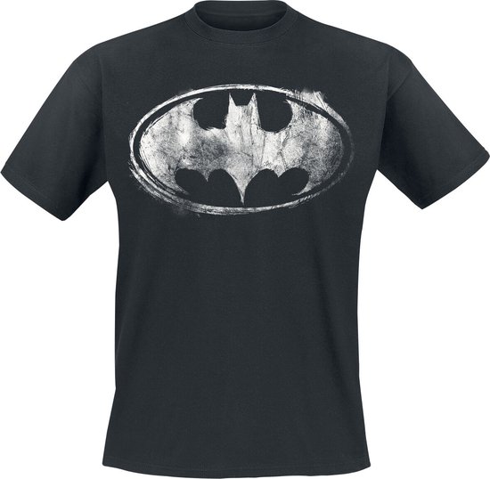 Batman Smudge Logo Heren T-shirt - zwart - M