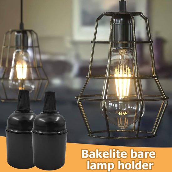 E27 Vintage lamphouder antiek 4 stuks lampvoet plafondfitting sokkel voor hanglamp adapter