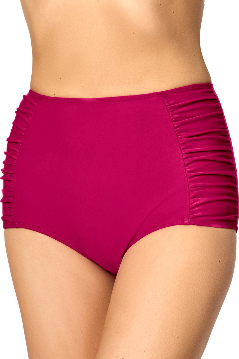 Merry Style Dames Zwembroek - Bikinibroekje - Elastische tailleband – Polyamide & Elastaan – Magenta (4140) – 36 - MS-MS10-119-SL