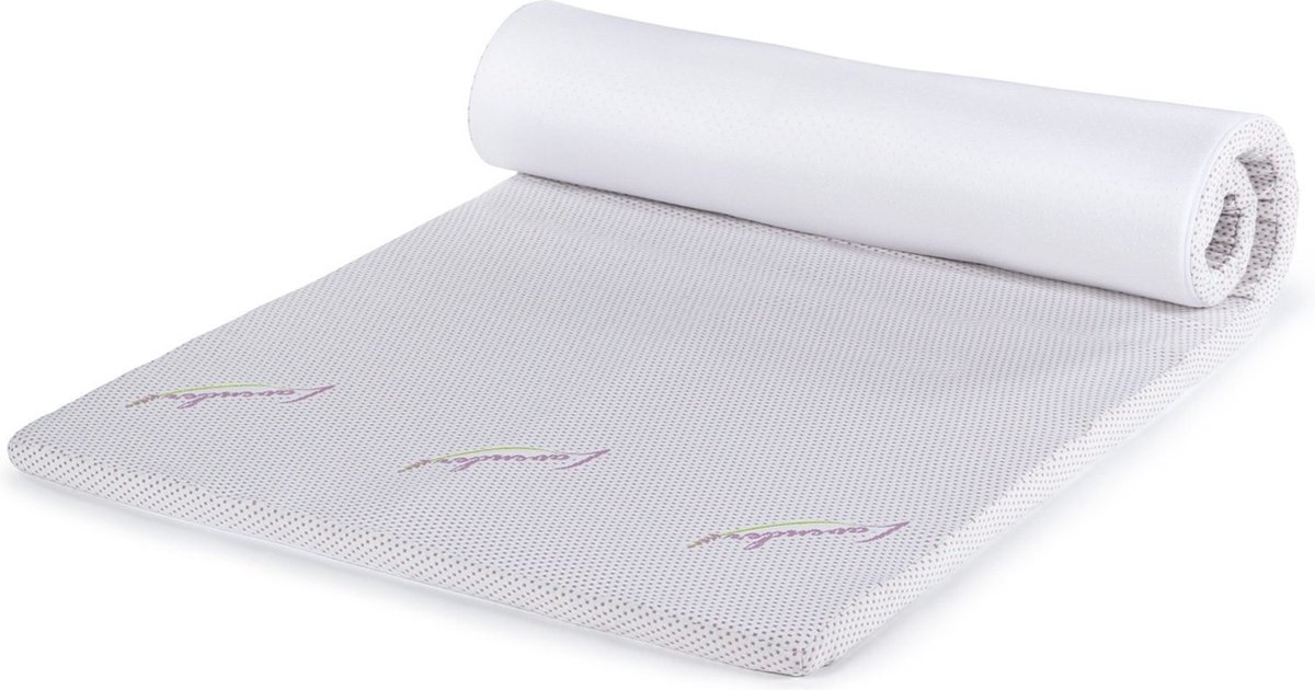 Vitapur Topdekmatras Lavendel - Traagschuim Topper - Memory Foam - 90x200 cm