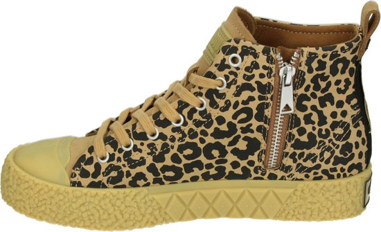 Palladium ACE RUGGED NBK LEO Z - Baskets montantes, bottes à lacets, chaussures à lacets femme, baskets femme, chaussures mi-hautes - Couleur : Marron - Pointure : 37