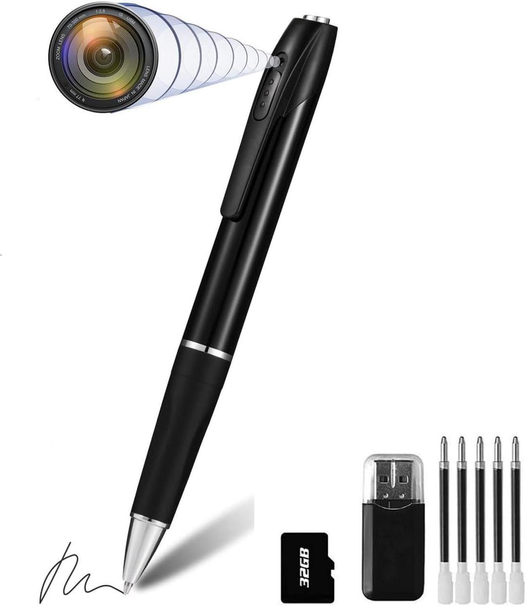 Draagbare Mini-camera met 32 GB, 1080p en Loop-opnamefunctie voor Thuis en Kantoor