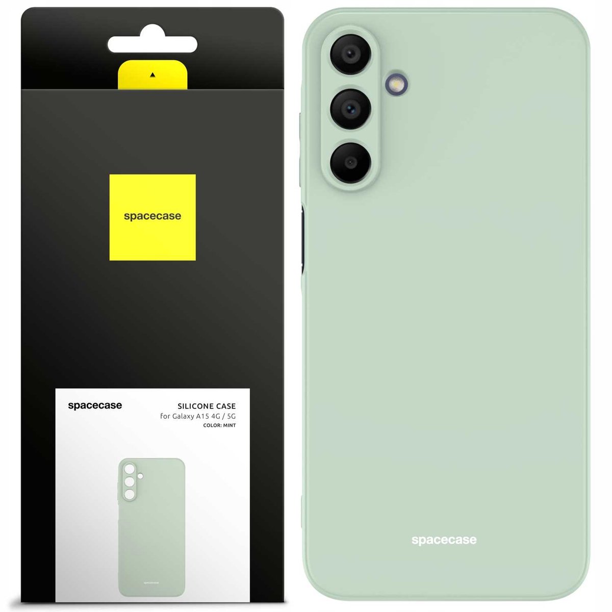 Spacecase Siliconen Hoesje Voor Samsung Galaxy A15 4G 5G Mint