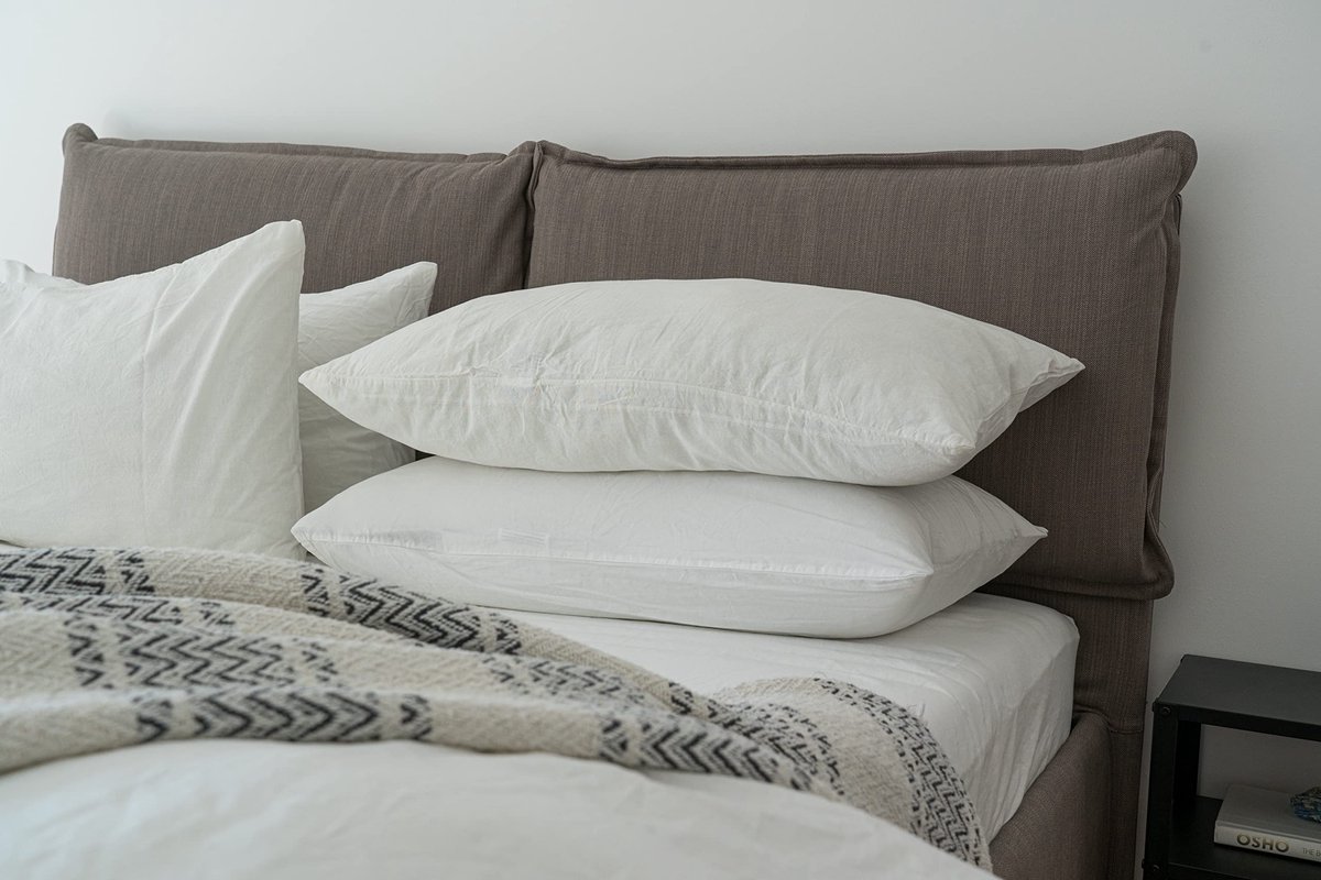 My Ninki ® Kussensloop Set van 2, Waterdicht en Hypoallergeen voor Optimale Bescherming en Comfort wit