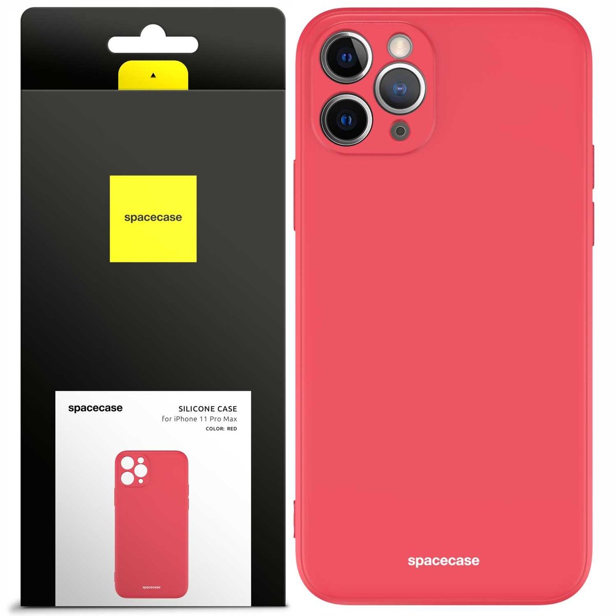 Spacecase Siliconen Hoesje Voor Iphone 11 Pro Max Rood Bescherming