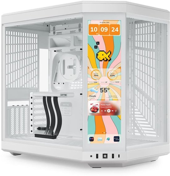 Hyte Y70 Touch Snow White – Midtowermodel – ATX – wit