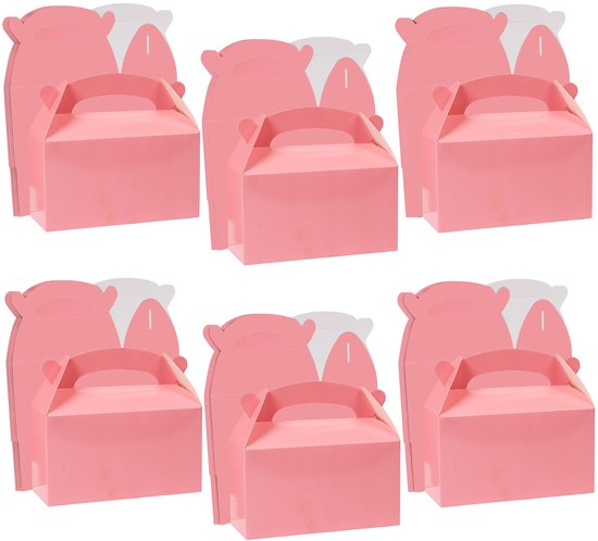Belle Vous Bruin Papier Hobby Enkele Bakkerij Gebak Doosjes met Raam en Handvat (50 Pak) – 9,39 x 9,39 x 10,66 cm – Wegwerp Verpakking Doosjes – Koekjes, Cupcakes, Deserts & Taartjes