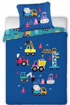 Cuddles BABY / Peuter dekbedovertrek, Auto- 100 x 135 cm / 40 x 60 cm - Katoen