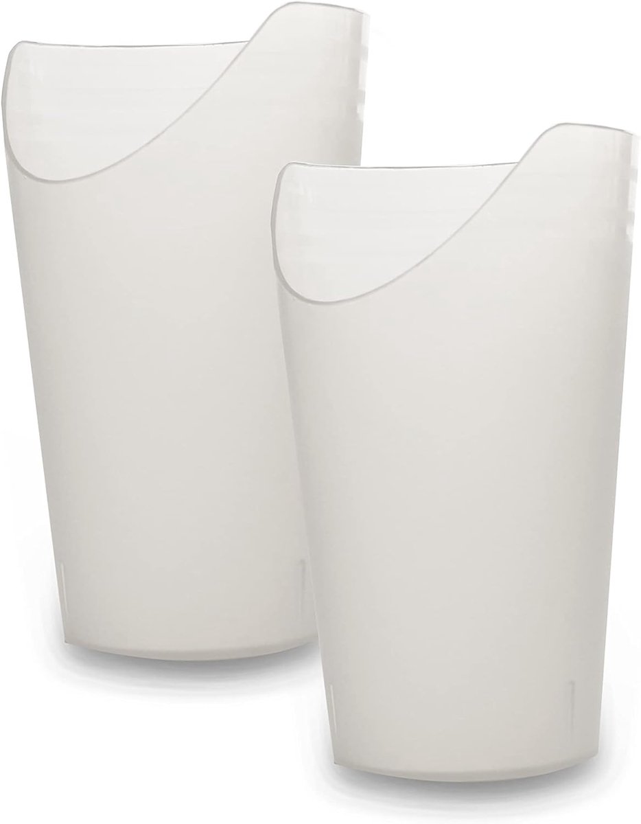 Goedkoopste Beker met Neusuitsparing voor Comfortabel Drinken - Set van 2 voor Senioren en Volwassenen