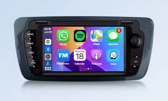 Autoradio pour Seat Ibiza 6J 2009-2013 : Écran Tactile Android 13 de 9