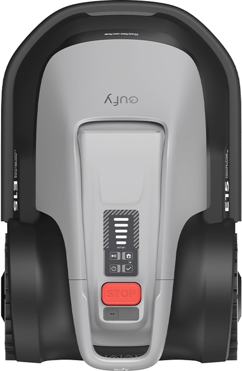 Afbeelding 3 van eufy Robotgrasmaaier E15, draadloos, geen RTK, geen signaalproblemen, handsfree auto-mapping, obstakelvermijding, slimme navigatie, nauwkeurig maaien met de Ride on Edge technologie, beheer van meerdere zones, 800m2, app-bediening, ultrastil