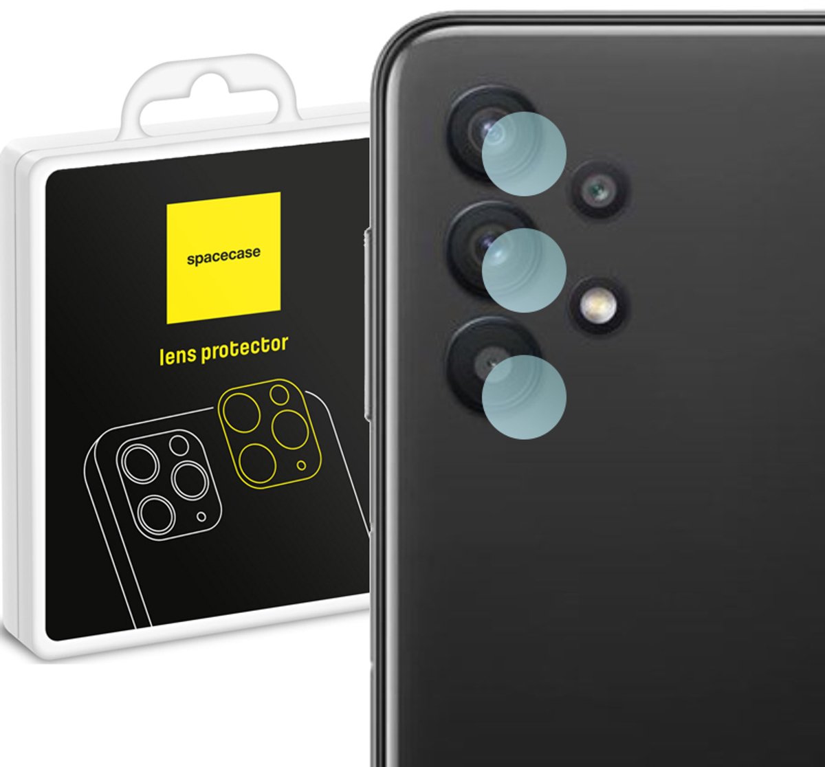 Spacecase Cameraglas Van Gehard Glas Voor Samsung Galaxy A32 5G