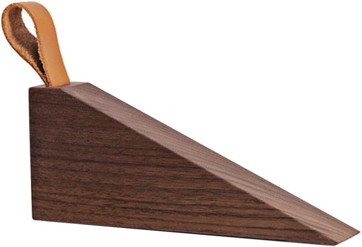 Houten antislip deurstopper voor babyvingersbescherming thuiskantoor