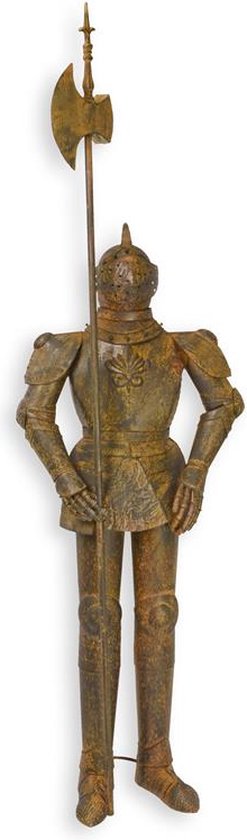 Armure de chevalier médiéval grandeur nature en Fer – Armure décorative avec hache d'abattage – Armure Historique pour la maison et le bureau