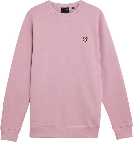 Lyle & Scott crewneck sweater roze katoen